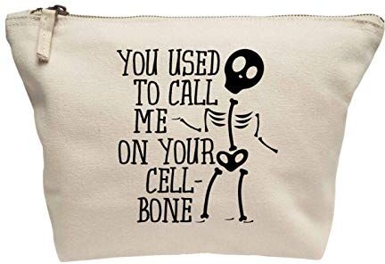 Creative Flox Trousse per trucchi con scritta"Call me on my cell