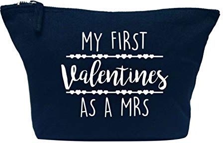 Creative Flox Trousse creativa per trucchi, motivo: My First Valentines as a Mrs