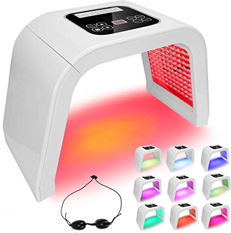 ZJchao 10 Colori Luce LED Fotone Terapia Viso Anti-invecchiamento Anti-Rughe Pelle Rassodante Ringiovanimento bellezza Macchina per il Viso Lentiggine Rimozione delle Rughe