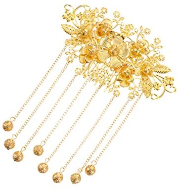 Didiseaon Decorazioni Per Matrimoni 1 Pc forcina per accessori vintage copricapo cinese accessori per asiatici barrette forcine molletta arredamento accessori per con nappe lunghe perla