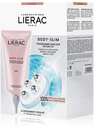 Lierac BODY-SLIM Programma Cellulite resistente Concentrato Crioattivo+massaggiatore Effetto freddo Snellente Anti-cellulite Caffeina Corpo 150ml