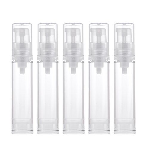 Perfeclan 5 Pezzi 10 Ml Di Pompa Airless Sottovuoto Trucco Crema Per Lozione Bottiglia Trasparente