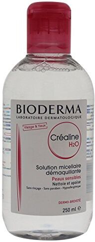 Bioderma Crealina H2O, soluzione micellare struccante per pelli sensibili da normali a secche, 250 ml