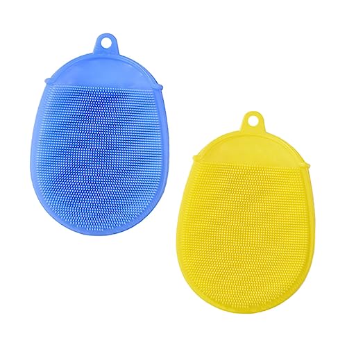 FRCOLOR 2 Pz Spazzola Da Bagno in Silicone Spazzola in Silicone Per Il Corpo Spazzola Esfoliante Per Il Corpo Spazzola Per Il Corpo Fare Un Bagno Bambino Lavaggio Del Corpo Gel Di Silice