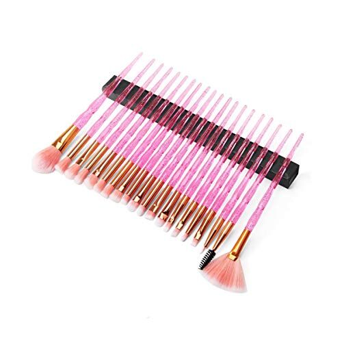 Nologo SDHF Spazzole di trucco Ombretto in polvere Fondotinta Correttore Blush labbro Cosmetics Make Up di bellezza della spazzola, 10Pcs / 20Pcs (Colore : 20Pcsb, Size : One Size)