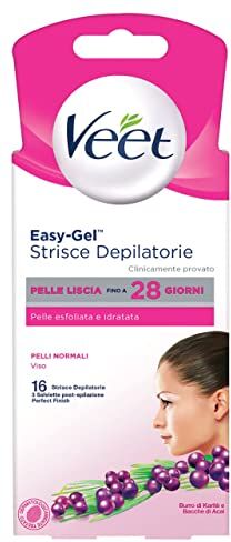 VEET Strisce Depilatorie Viso Pelli Normali