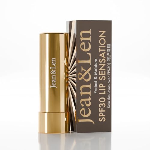 Jean & Len SPF30 Lip Sensation, per tutte le labbra, protegge dai raggi UVA/UVB e idrata, cura delle labbra con LSF30, senza parabeni e siliconi, vegano, 4,6 g