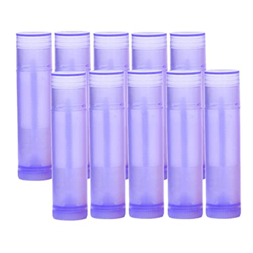 Generic 10 Confezioni 5g Plastica Vuota Trucco Fai Balsamo per Idratante Tubi per Set di Bottiglie, Viola