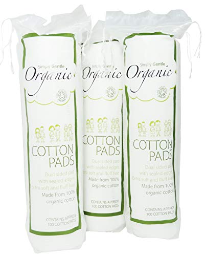 Simply Organic Cotton Pads 3 x 100
