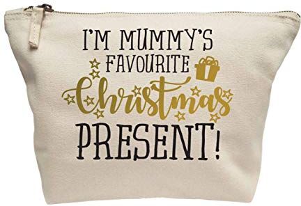 Creative Flox Trousse per trucchi con scritta"I'm mummy's favourite Christmas Gift!