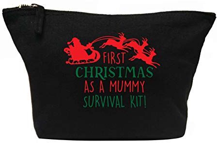 Flox Trousse per trucchi creative, motivo: First Christmas Mummy Survival