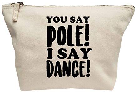 Creative Flox Trousse per trucco creativo, motivo:"You say Pole I Say Dance