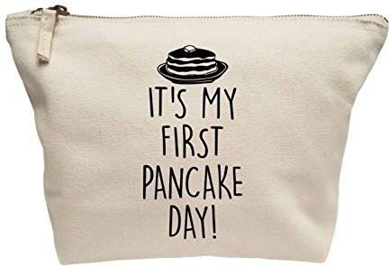 Creative Flox Trousse per trucchi con scritta"It's my first Pancake Day