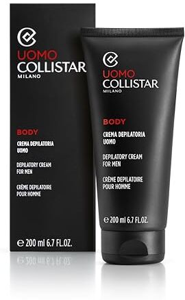 Collistar Crema Depilatoria Uomo, Elimina i Peli senza Irritare, Semplice e Facile da Usare, 200 ml