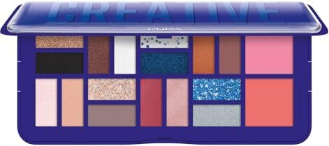 Pupa Creative Trousse 005 Blu Palette Viso e Occhi Con Specchio 20gr