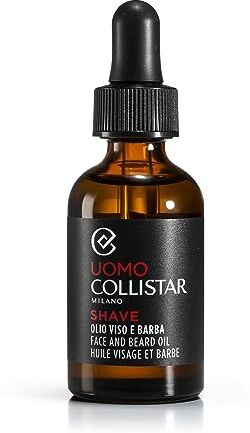 Collistar Uomo Olio Viso e Barba, Trattamento pre e post rasatura, Leggero e di facile assorbimento, Idratante e Nutriente, 30ml