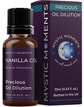 Mystic Moments Vanilla CO2 diluizione preziosa dell'olio 10 ml 3% jojoba miscela perfetta per massaggio, cura della pelle, bellezza e aromaterapia