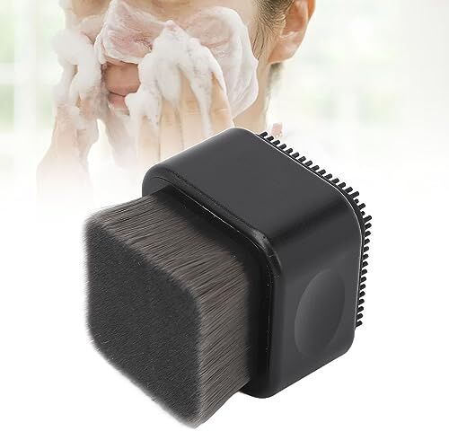 ZJchao Mini Scrubber Portatile per il Viso, Massaggio Esfoliante su Entrambi i Lati Spazzola per la Pulizia del Viso in Silicone Pulizia Profonda per Punti Neri, Pelle Ammorbidente con