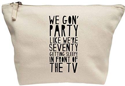 Creative Flox Trousse per trucco creativo, motivo: Party Like We're Seventy