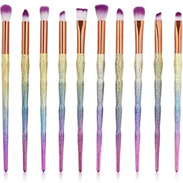 Nologo SDHF Pennelli trucco Set Strumenti di bellezza Eye Foundation ombra Blush fusione Contour cosmetici spazzola di trucco, 10-15Pcs (Colore : 3D 10Pcs, Size : One Size)