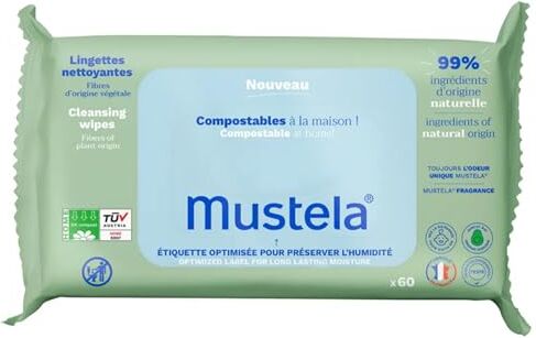 Mustela SALVIETTE COMPOSTABILI PROF. 60pz