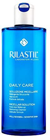 Rilastil Daily Care Soluzione Micellare Lenitiva, Detergente Struccante Viso Occhi senza Risciacquo per Pelli Sensibili e Reattive, Confezione da 400 ml