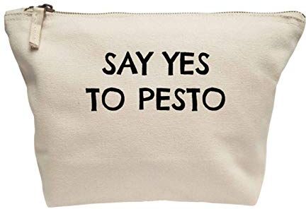 Creative Flox Trousse per trucchi creativi, motivo: Say Yes to Pesto