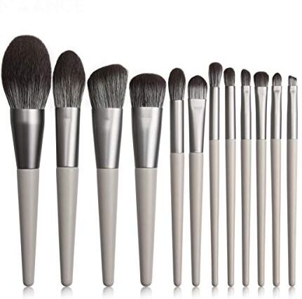 Nologo SNUIX Pennelli trucco professionale set di cosmetici Fondazione cipria Ombretto Lip Miscela compone l'attrezzo del corredo della spazzola, 12Pcs (Colore : As Show, Size : One Size)