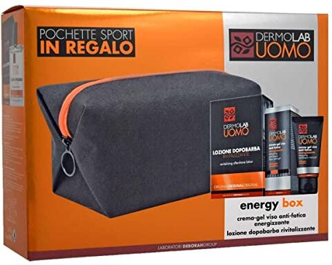 Deborah Dermolab dl uomo_kit 2022 2 POCHETTE CHE CONTIENE: GEL ANTI FATICA ENERGIZZANTE + LOZIONE RIVITALIZZANTE ORIGINAL -