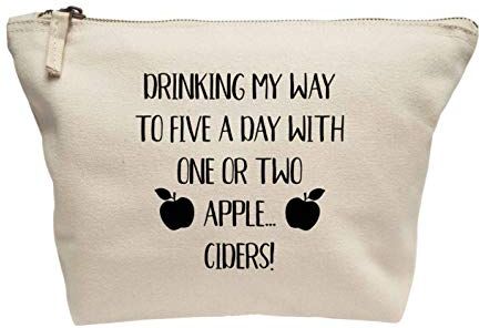 Creative makeup bag Five a day Apple Cider