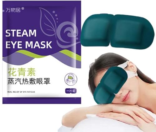 Generico Maschera per occhi autoriscaldante, maschera per occhi a vapore,Maschera per occhi caldi a vapore autoriscaldante da 10 pezzi Cuscinetti autoriscaldanti per lenire gli occhi secchi,