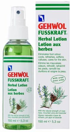 Gehwol Fusskraft Herbal Lotion 150ml Eliminates Foot Odour, Cool and Refreshes