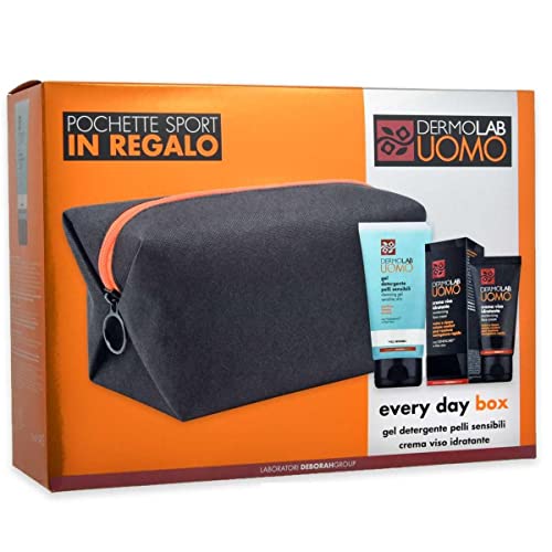 Deborah Dermolab dl uomo_kit 2022 1 POCHETTE CHE CONTIENE: GEL DETERGENTE PELLI SENSIBILI + CREMA VISO IDRATANTE -