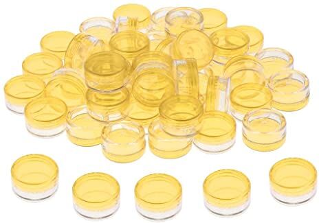 Generic 50pcs Trucco Ombretto Fard Barattoli Balsamo per Le per Imballaggio Cosmetico, Viola, 5g