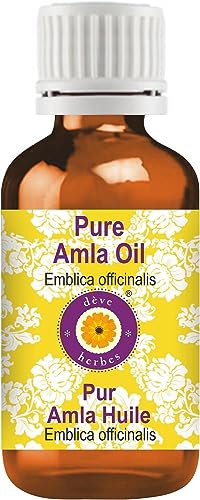 Deve Herbes Pure Amla Oil (Emblica officinalis) Grado terapeutico naturale al 100% 5ml (0.16 oz)