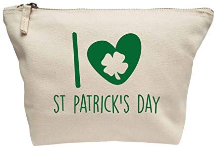 Creative Flox Beauty case creativo con scritta"I Love St.Patricks Day