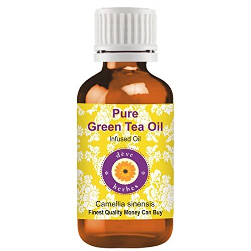 Deve Herbes Pure Green Tea Oil (Camellia sinensis)100% naturale di grado terapeutico pressato a freddo per la cura personale 5ml (4,5 g)
