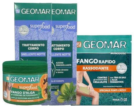 Generico Set Trattamenti Corpo (2XSnellenteNotte150ml_Monodose80ml_Barattolo600g)