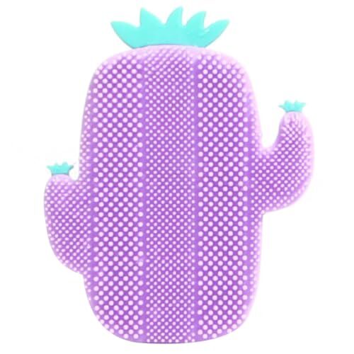 generic Piccolo Cactus Manuale Riutilizzabile Silicone Portatile Detergente Scrubber Spazzola Professionale Viso Pulizia Del Viso