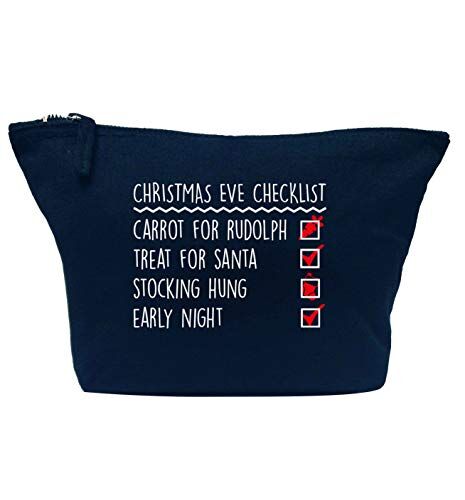 Flox Trousse per trucchi creative, motivo: Christmas Eve Checklist
