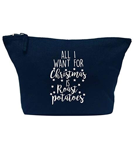 Flox Trousse per trucchi creative, motivo: All I want for Christmas is Roast Potate