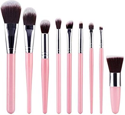 Nologo SNUIX Trucco professionale Strumenti spazzole della spazzola cosmetica Set ombretto Concealer fondamento della polvere arrossisce di fronte di profilo, 9Pcs (Colore : 6, Size : One Size)