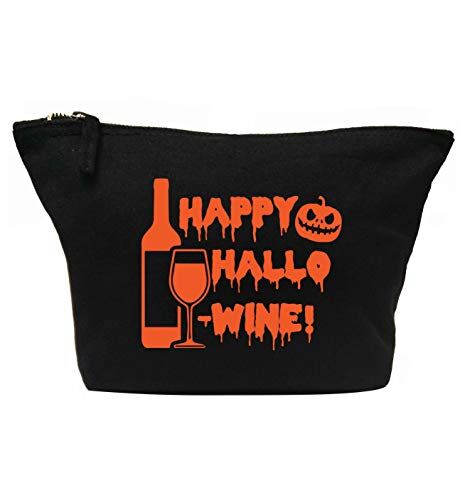 Creative Flox Trousse per trucchi, motivo: Happy Hallow, colore: vino