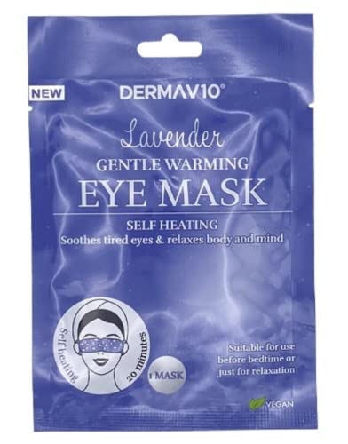 Generic Nuova maschera per occhi DERMA V10 in lavanda delicata e calda, per rilassare il corpo e la mente