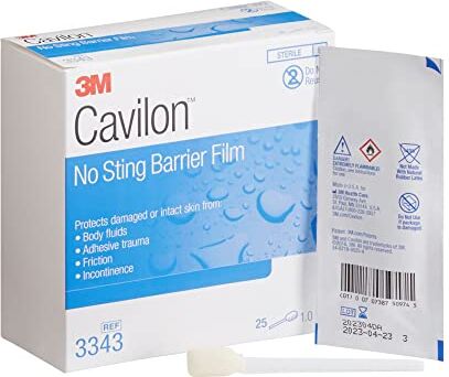 3M MCK2100 Barrier Film Cavilon 1.0 mL Wipe, Sterile, Alcohol Free, No Sting