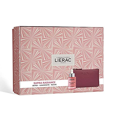 Lierac Cofanetto Supra Radiance Siero Detox + Pochette In Pelle Rue Des Fleurs