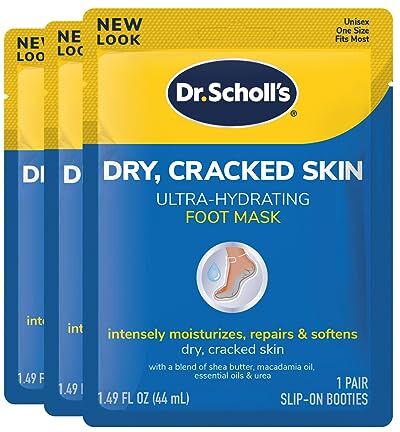 Scholl Ultra Idratante Peeling Maschera 3pk, Idrata intensamente, Ripara e Ammorbidisce la pelle ruvida e secca, con urea