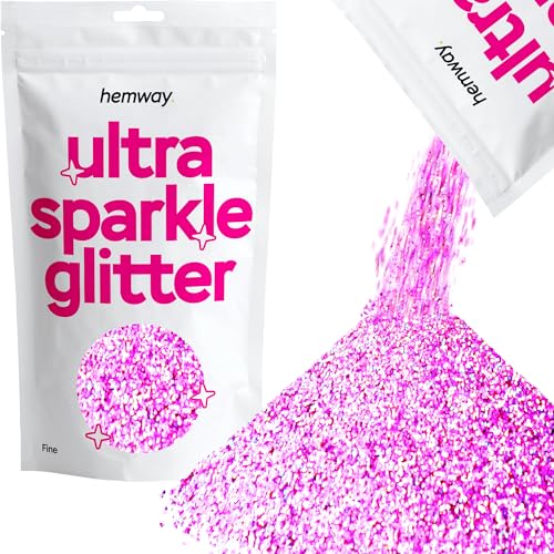 Hemway Belle rosa olografico Glitter 100g 3,5 once cosmetici sicuri 1/64" 0.015" 0,4 millimetri