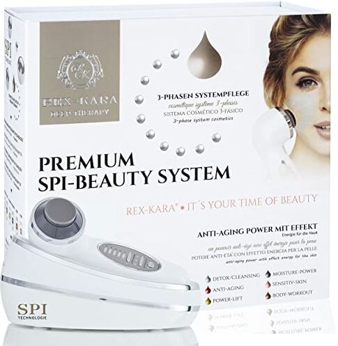 Rex PREMIUM SPI-BEAUTY SYSTEM solleva, rassoda e perfeziona senza compromessi! CURA DEL SISTEMA TRIFASE Cosmetico sincrono ULTRASUONI E GALVANICI E FOTONI