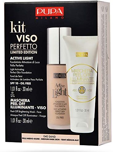 Pupa Cofanetto  Kit Viso Perfetto Active Light n. 040 sand